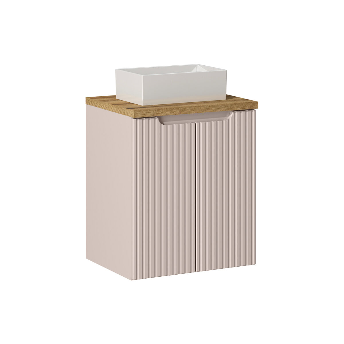 Mueble lavabo individual 2 puertas Riva 50