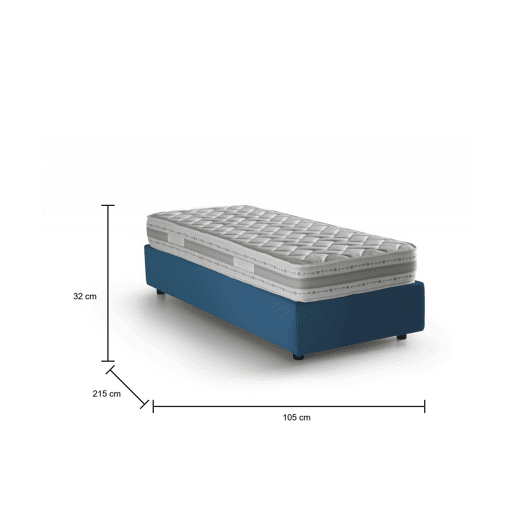 Cama de solteiro de tecido Cama de solteiro de tecido