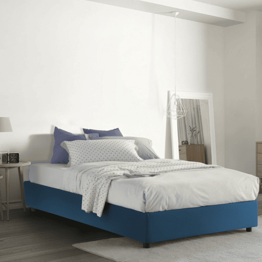 Cama quadrada e meia de tecido