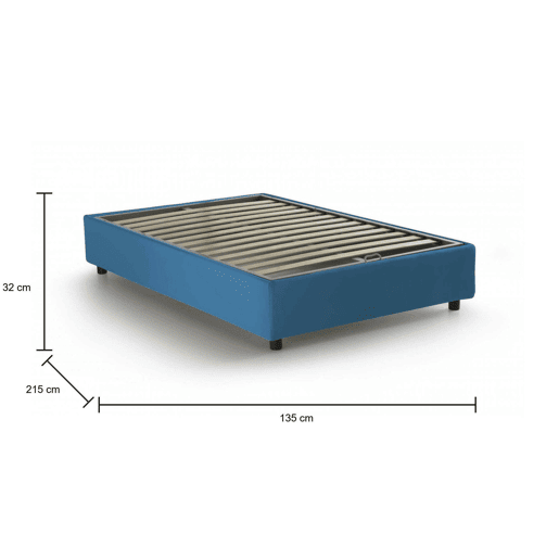 Cama quadrada e meia de tecido