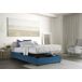 Cama quadrada e meia de tecido 135x215 Cama quadrada e meia de tecido 135x215 Azul