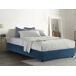 Cama quadrada e meia de tecido 135x215 Cama quadrada e meia de tecido 135x215 Azul