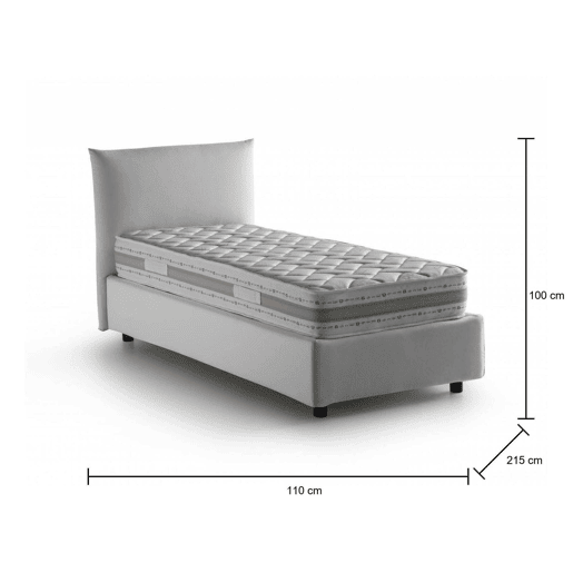 Cama de solteiro de tecido Cama de solteiro de tecido
