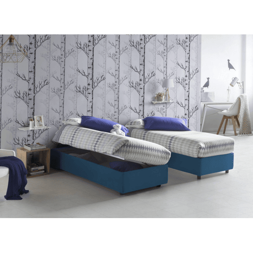 Cama quadrada e meia de tecido