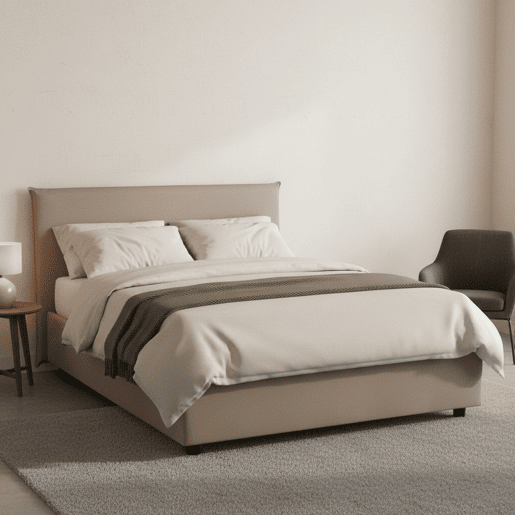 Cama quadrada e meia de tecido