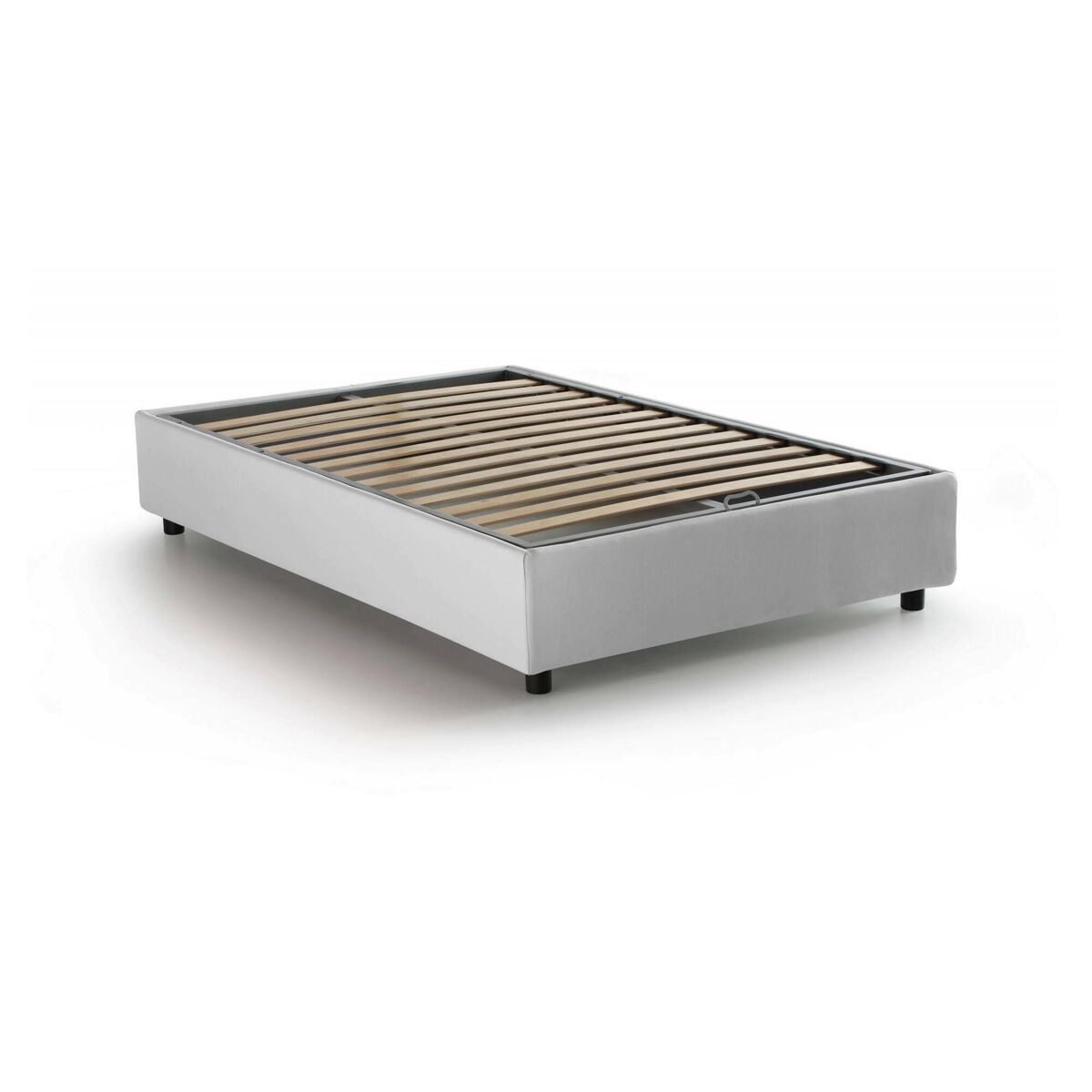 Cama quadrada e meia de tecido 135x215 Blanco