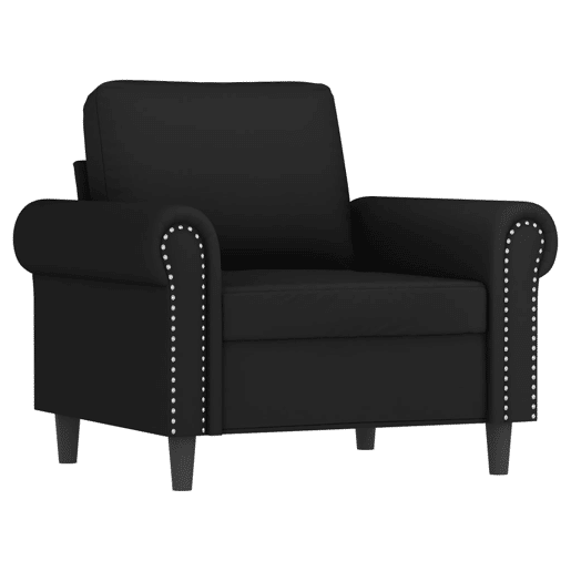 vidaXL Poltrona 60 cm veludo preto vidaXL Poltrona 60 cm veludo preto