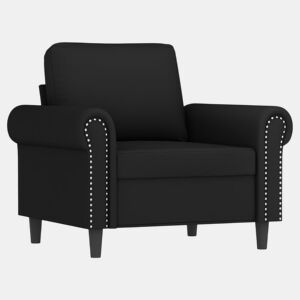 vidaXL Poltrona 60 cm veludo preto