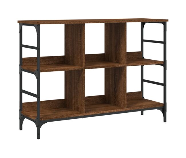 Vidaxl aparador de madera de ingeniería marrón roble 102x32x73,5 cm