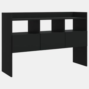 vidaXL Aparador 105x30x70 cm derivados de madeira preto