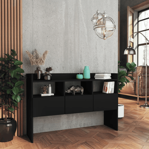 vidaXL Aparador 105x30x70 cm derivados de madeira preto vidaXL Aparador 105x30x70 cm derivados de madeira preto