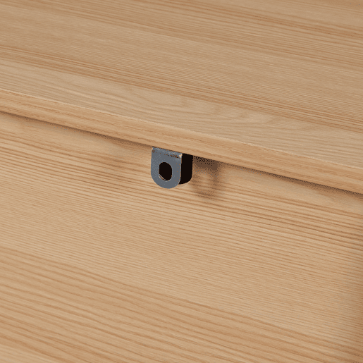 Aparador Varkaus com 4 gavetas MDF 90x70x40 cm - CarvalhoBranco en.casa.