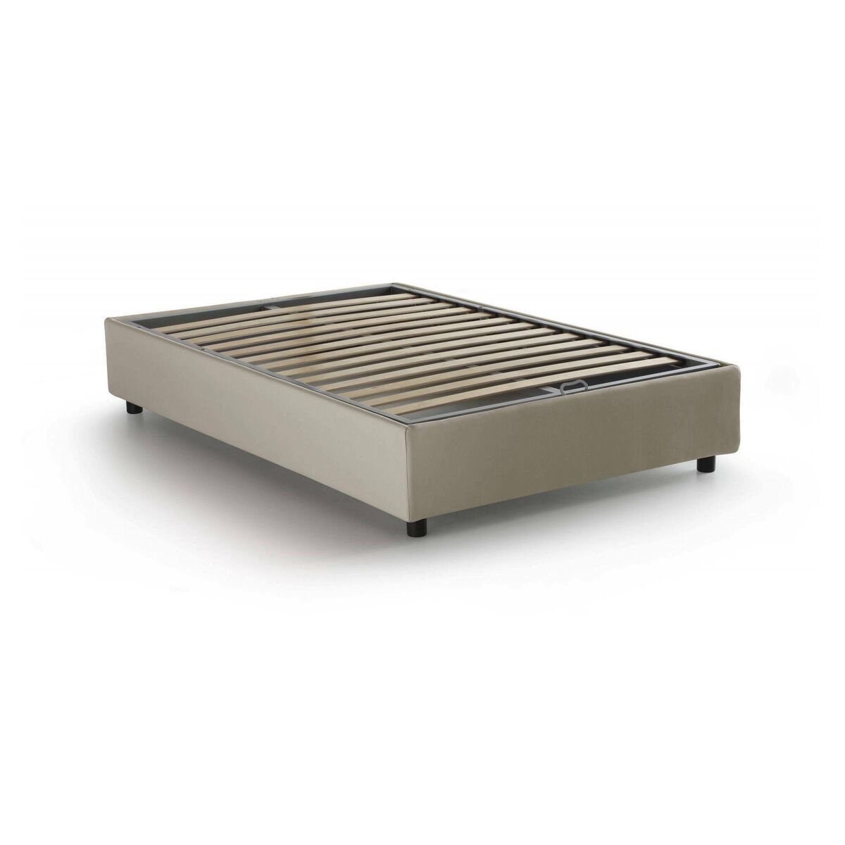 Cama quadrada e meia de tecido 135x215 Beige