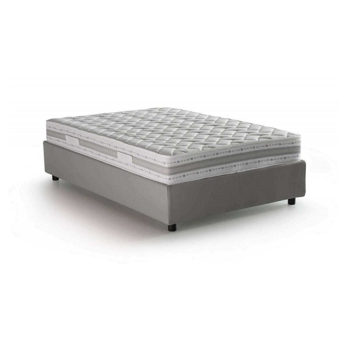 Cama quadrada e meia de tecido