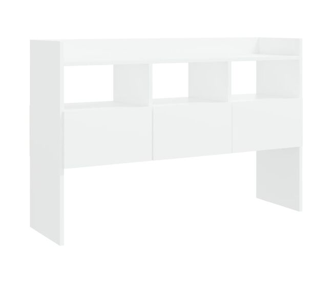 Vidaxl aparador de madera contrachapada blanco 105x30x70 cm