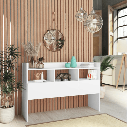 vidaXL Aparador 105x30x70 cm derivados de madeira branco