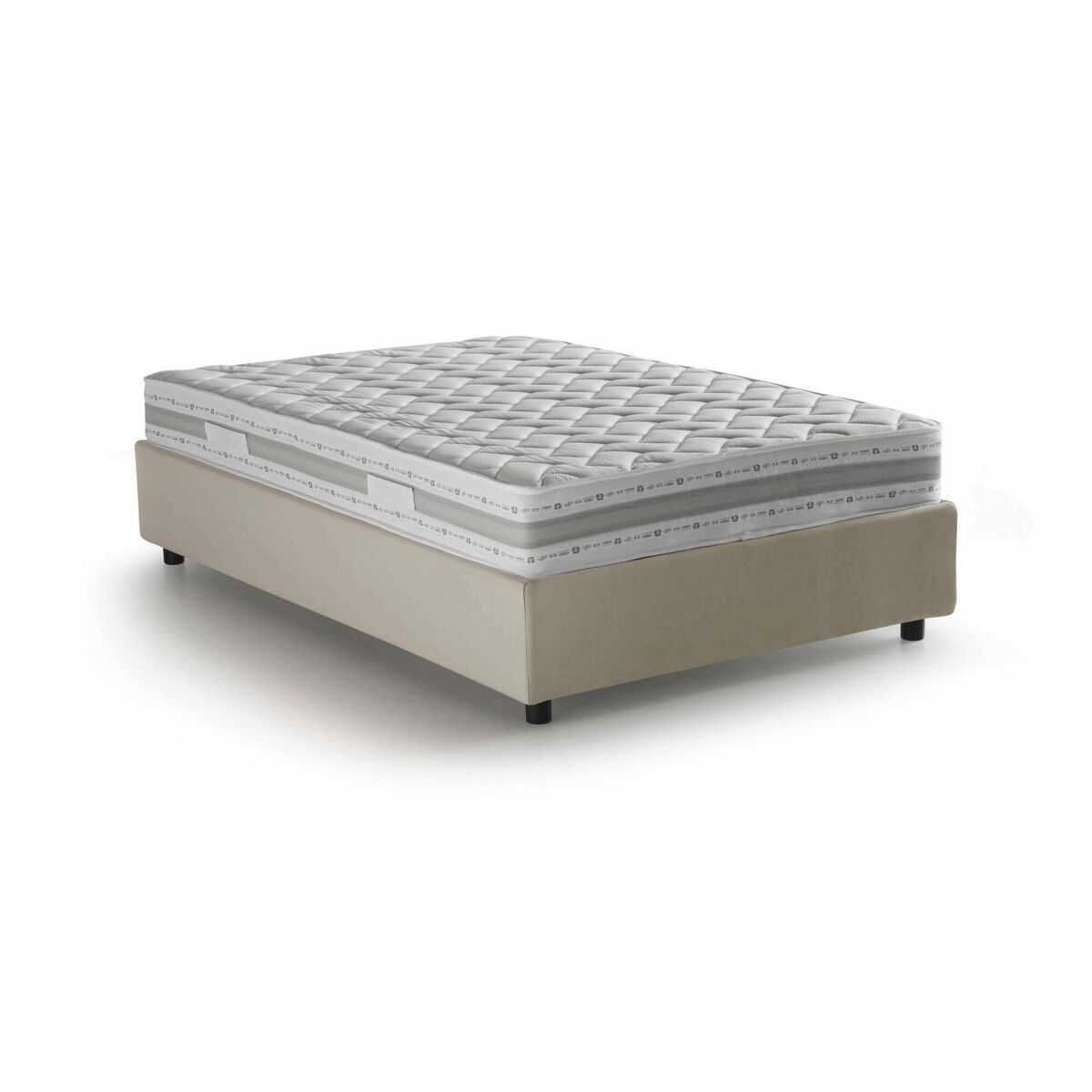 Cama quadrada e meia de tecido