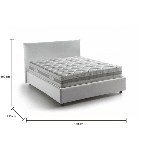 Cama quadrada e meia de tecido