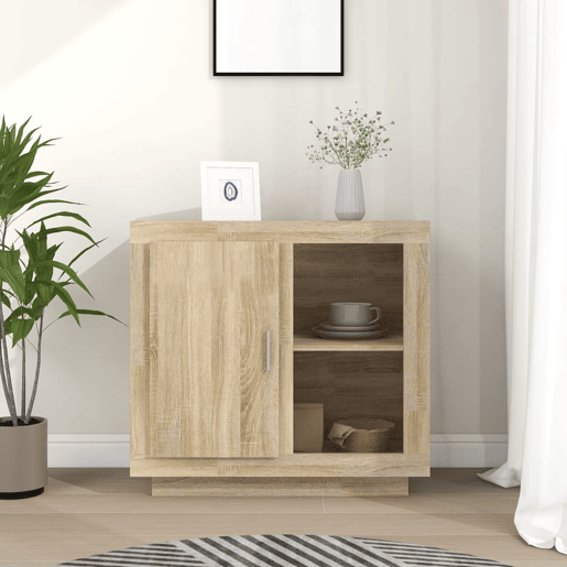vidaXL Aparador 80x40x75 cm cor carvalho sonoma