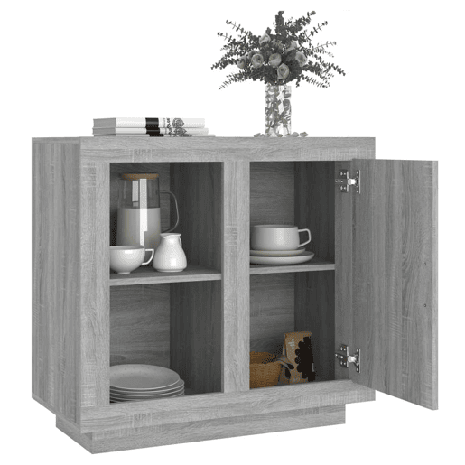 vidaXL Aparador 80x40x75 cm cinzento sonoma