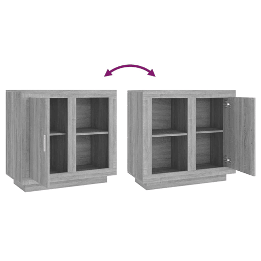vidaXL Aparador 80x40x75 cm cinzento sonoma