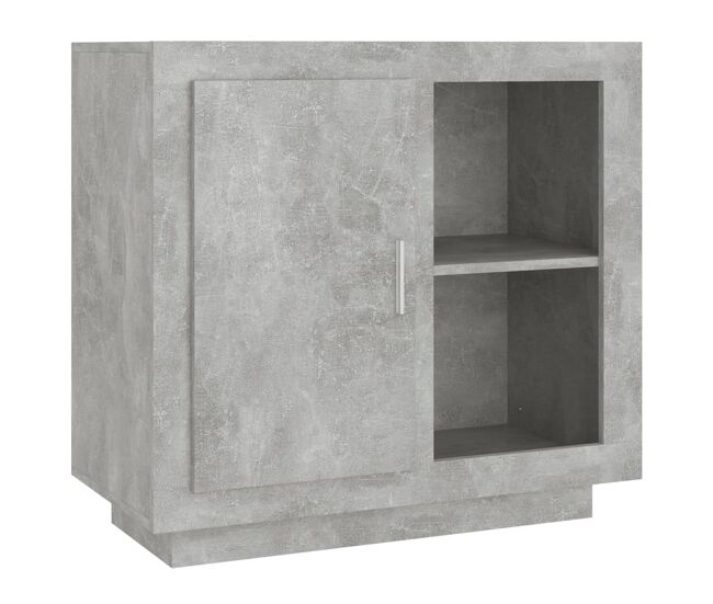 Vidaxl aparador gris hormigón 80x40x75 cm