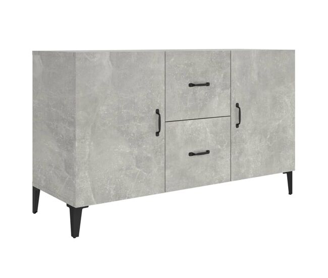 Vidaxl aparador de madera de ingeniería gris hormigón 100x36x60 cm