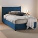 Cama quadrada e meia de tecido 135x215 Cama quadrada e meia de tecido 135x215 Azul