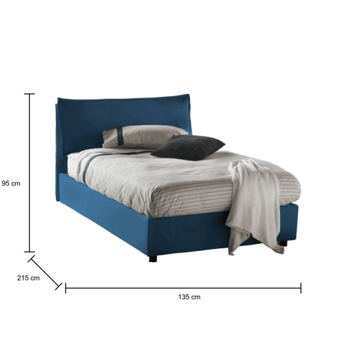 Cama quadrada e meia de tecido