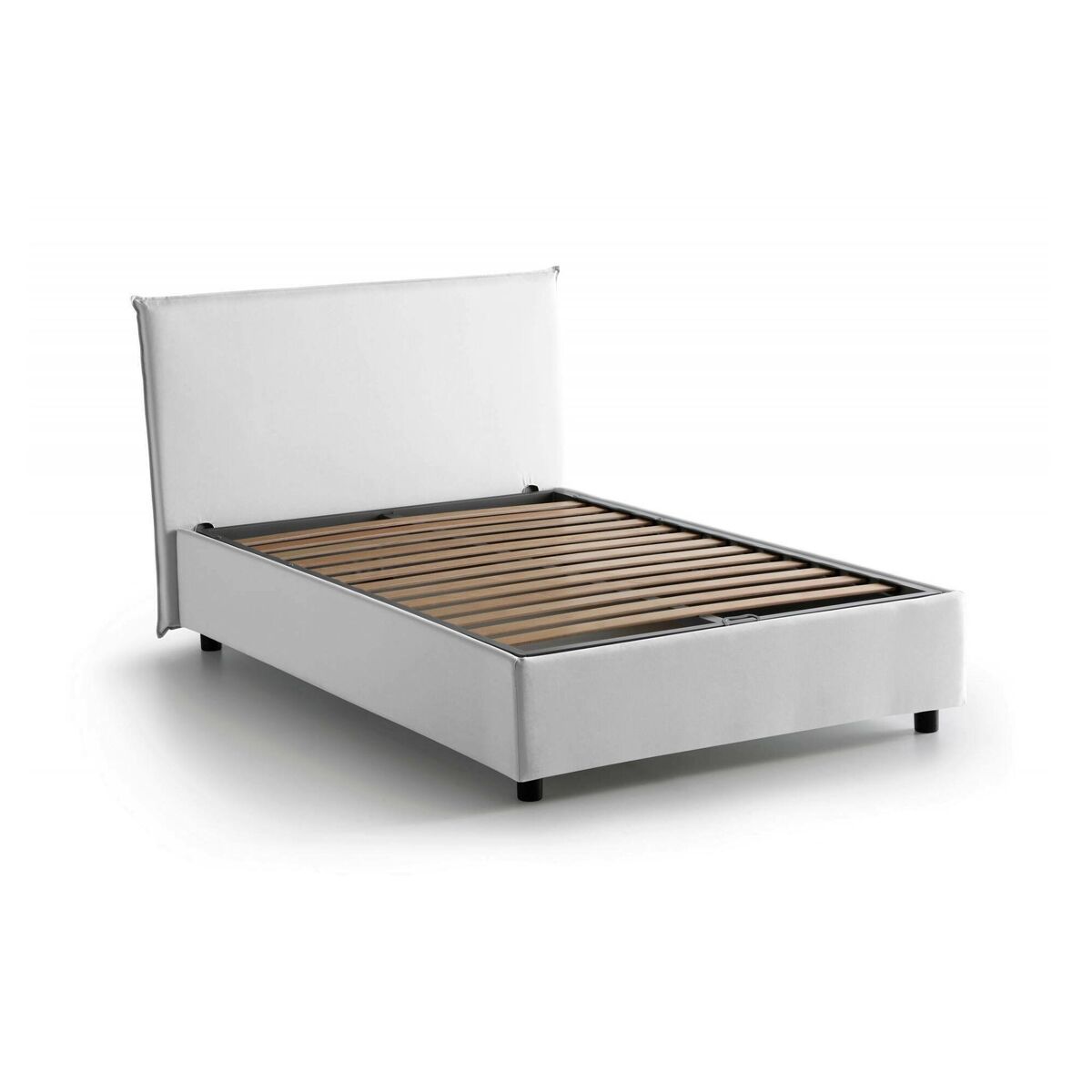Cama quadrada e meia de tecido 205x135 Blanco