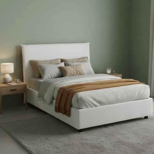 Cama quadrada e meia de tecido Cama quadrada e meia de tecido