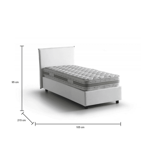 Cama de solteiro de tecido Cama de solteiro de tecido