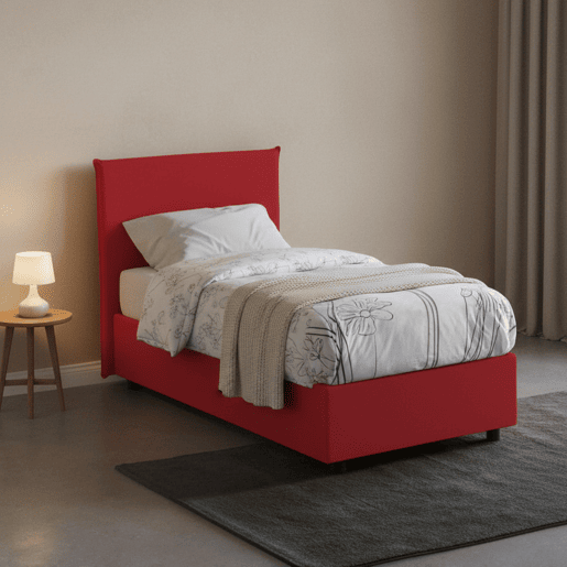 Cama de solteiro de tecido Cama de solteiro de tecido