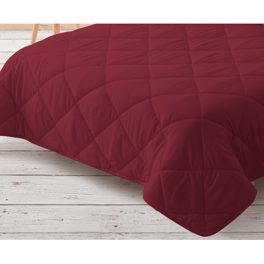Edredão Enchimento 300gr Cama Reversível Bicolor 90cm (150x220cm) Granate Cinza Donegal Collections Edredão Enchimento 300gr Cama Reversível Bicolor 90cm (150x220cm) Granate Cinza Donegal Collections