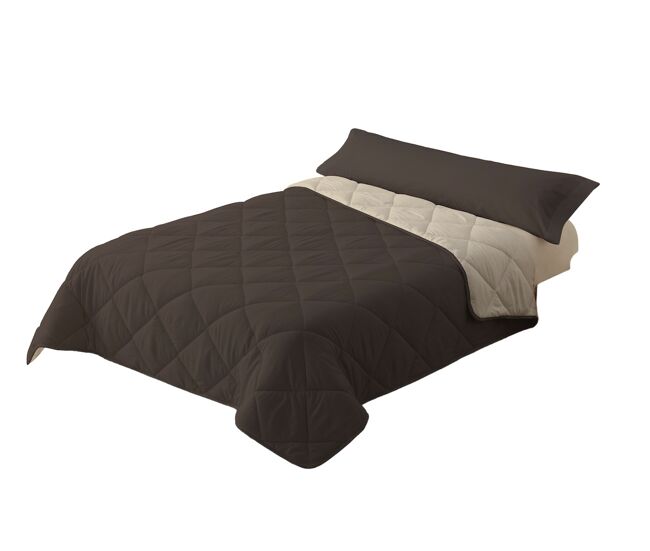 Relleno nórdico 300gr bicolor reversible cama 105cm (180x220cm) visón/ beige donegal collections