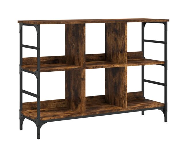 Vidaxl aparador de madera de ingeniería roble ahumado 102x32x73,5 cm