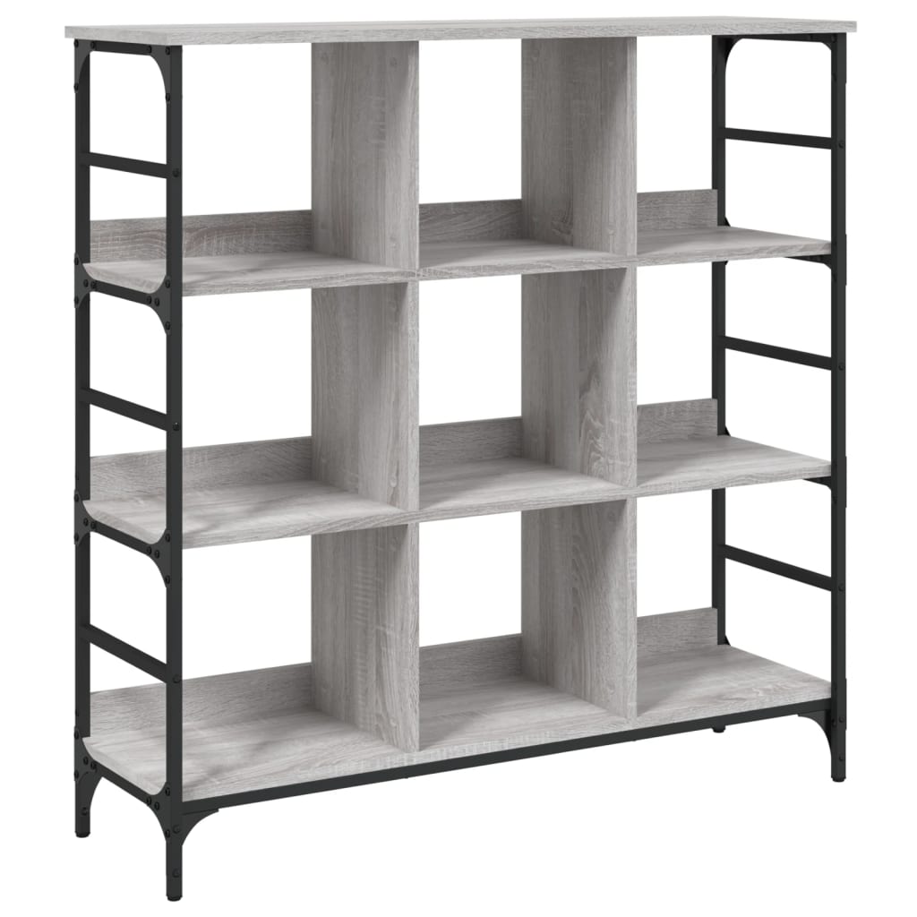 Vidaxl aparador de madera de ingeniería gris sonoma 102x32x103,5 cm