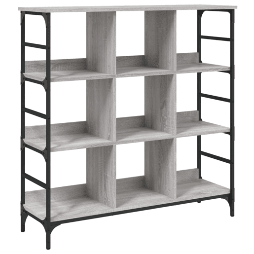vidaXL Aparador 102x32x103,5 cm derivados de madeira cinzento sonoma