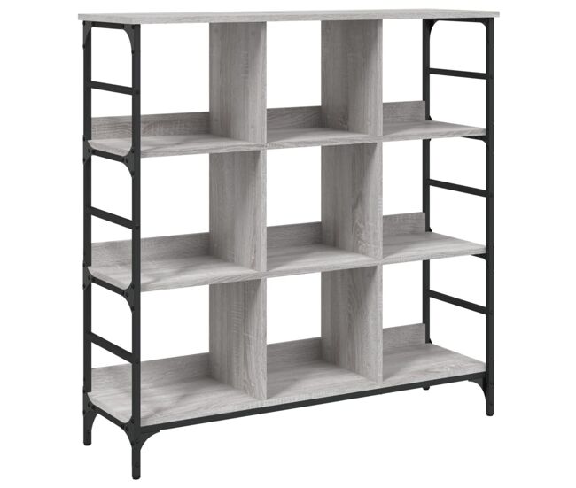 Vidaxl aparador de madera de ingeniería gris sonoma 102x32x103,5 cm