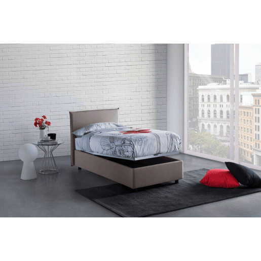 Cama de solteiro de tecido