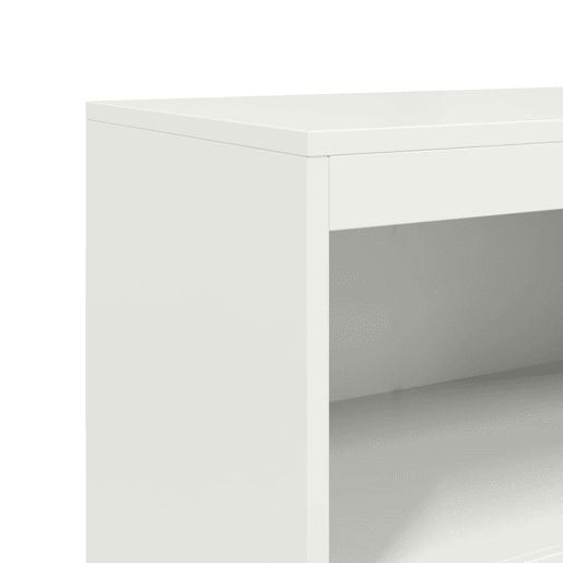 vidaXL Aparador alto 68,5x38,5x123,5 cm aço branco