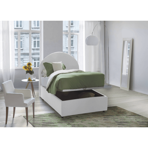 Cama de solteiro de tecido