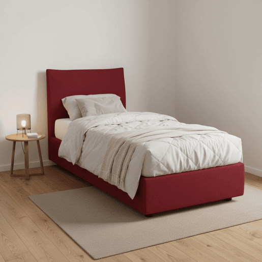 Cama de solteiro de tecido