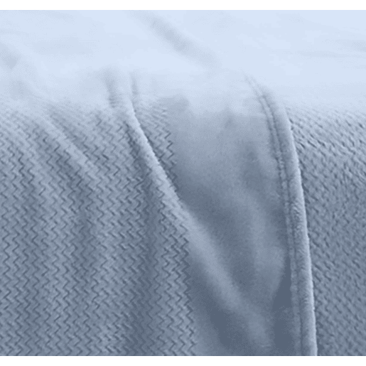 Conjunto de lençóis de inverno Coralina azul liso cama 135cm Donegal Collections