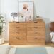 Aparador Varkaus con 8 cajones MDF Aparador Varkaus con 8 cajones MDF Roble