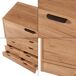 Aparador Varkaus con 8 cajones MDF Aparador Varkaus con 8 cajones MDF Roble