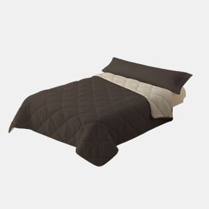 Edredão Enchimento 300gr Cama Reversível Bicolor 90cm (150x220cm) Visón  Bege Donegal Collections