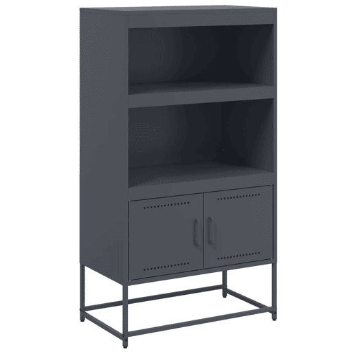 vidaXL Aparador alto 68,5x38,5x123,5 cm aço antracite