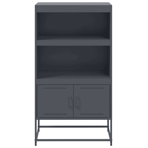 vidaXL Aparador alto 68,5x38,5x123,5 cm aço antracite