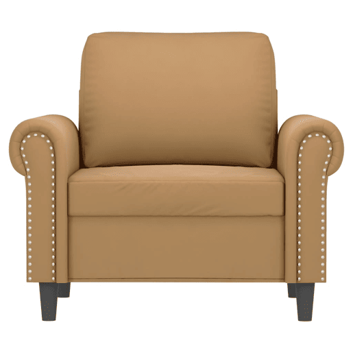 vidaXL Poltrona 60 cm veludo castanho vidaXL Poltrona 60 cm veludo castanho